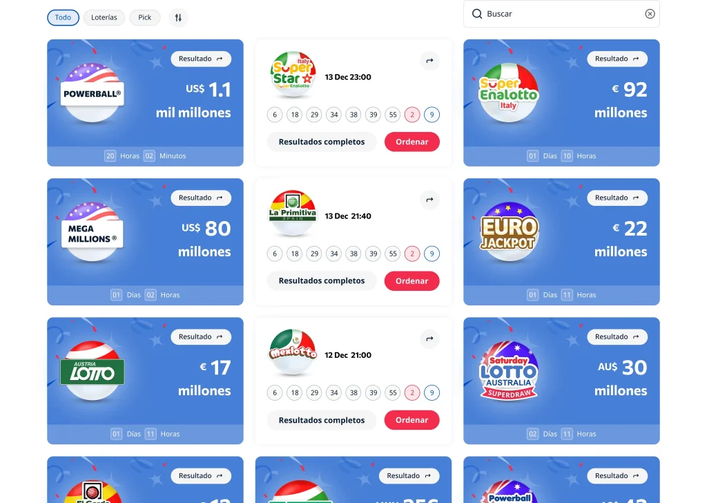 Resultados de lotería al alcance de su mano